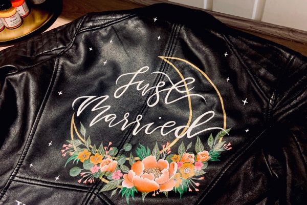 just married mama inc painted jacket